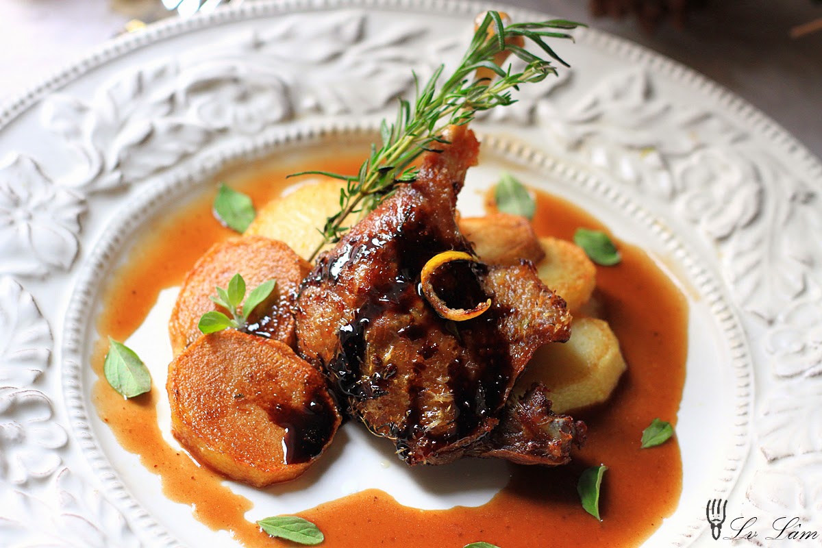 Đùi vịt Confit sốt cam