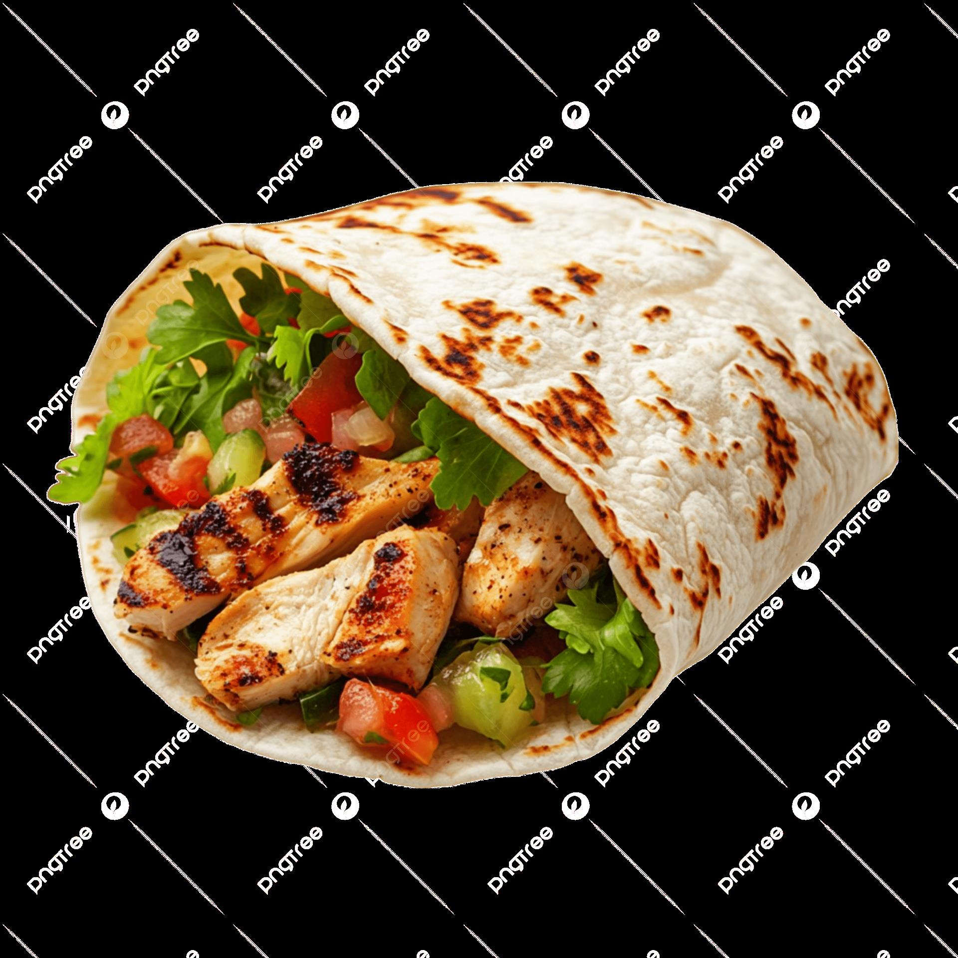 Bánh Tortillas cuộn gà đút lò