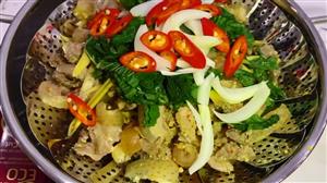 Heo rừng hấp lá tía tô