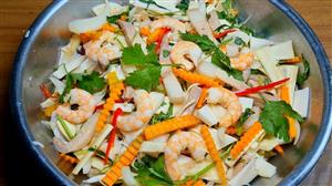 Gỏi củ hủ dừa tôm thịt