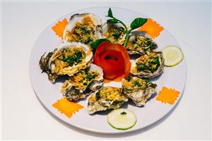 Hàu nướng mỡ hành