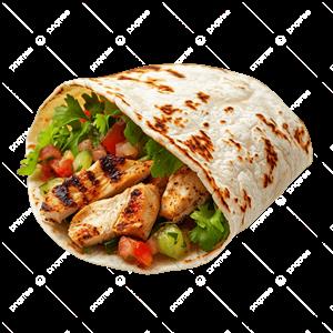 Bánh Tortillas cuộn gà đút lò