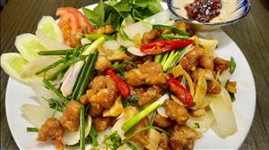 Sụn gà chiên nước mắm